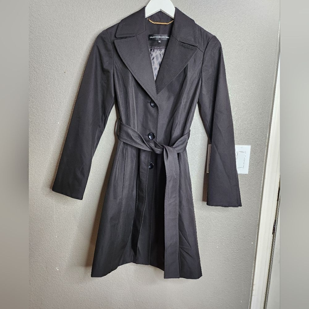 Ellen‎ Tracy Collection black trench coat